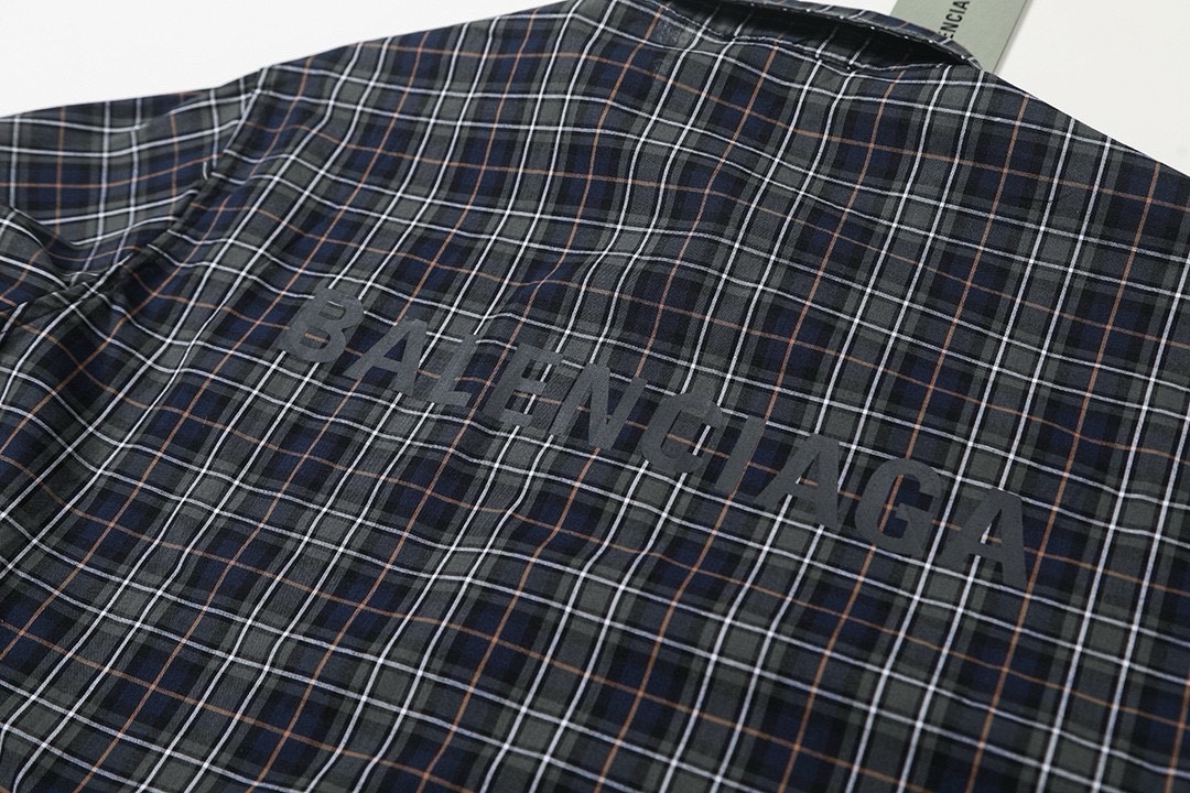 BALENCIAGA バレンシアガ フラッグシャツ ブラック ブルー グレー ベージュ 全4色 - 画像 6