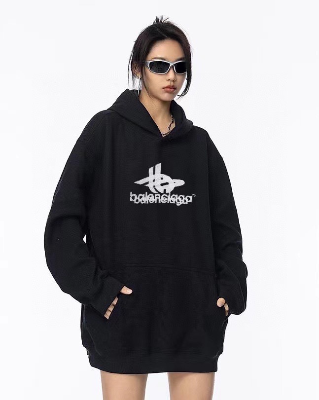 BALENCIAGA バレンシアガ フーディー 本革 ブラック