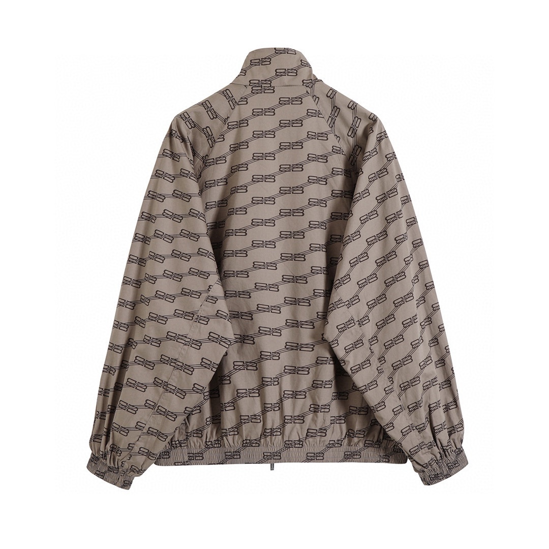 BALENCIAGA バレンシアガ ロゴパーカー 軽量 通勤 ロゴ ファッション グレー 全4色 - 画像 5