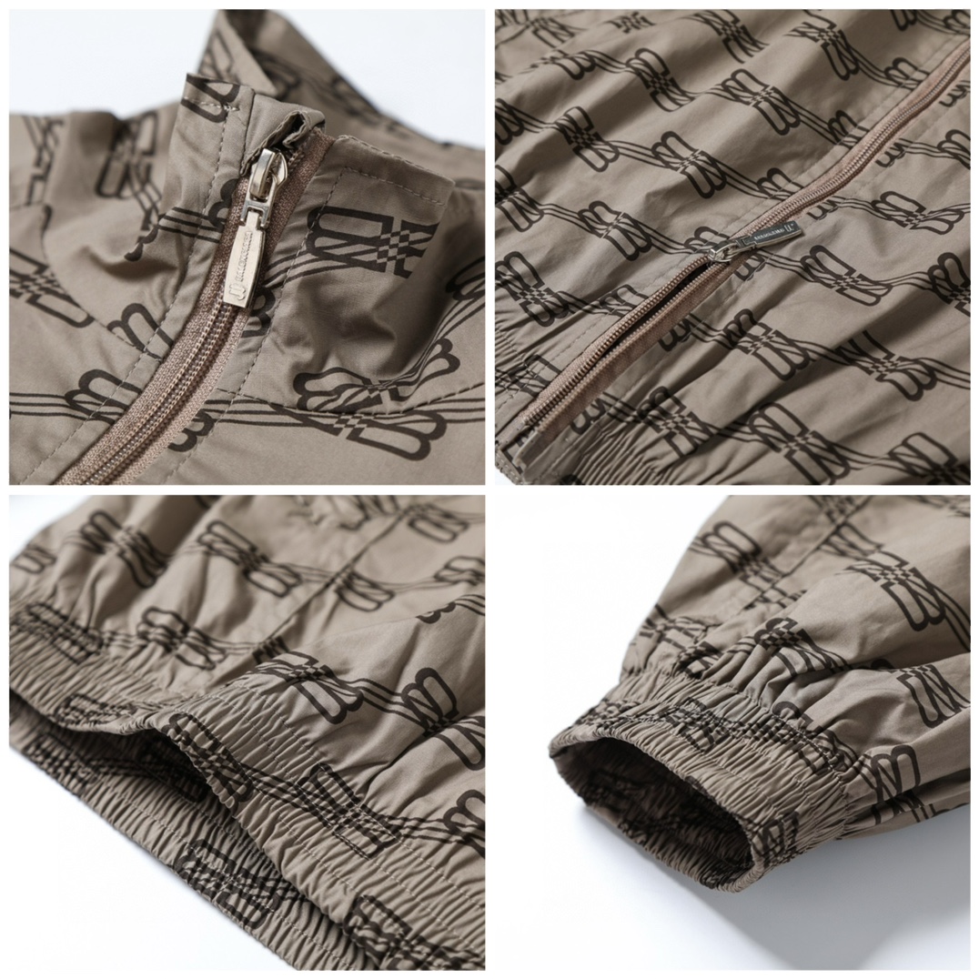 BALENCIAGA バレンシアガ ロゴパーカー 軽量 通勤 ロゴ ファッション グレー 全4色 - 画像 7