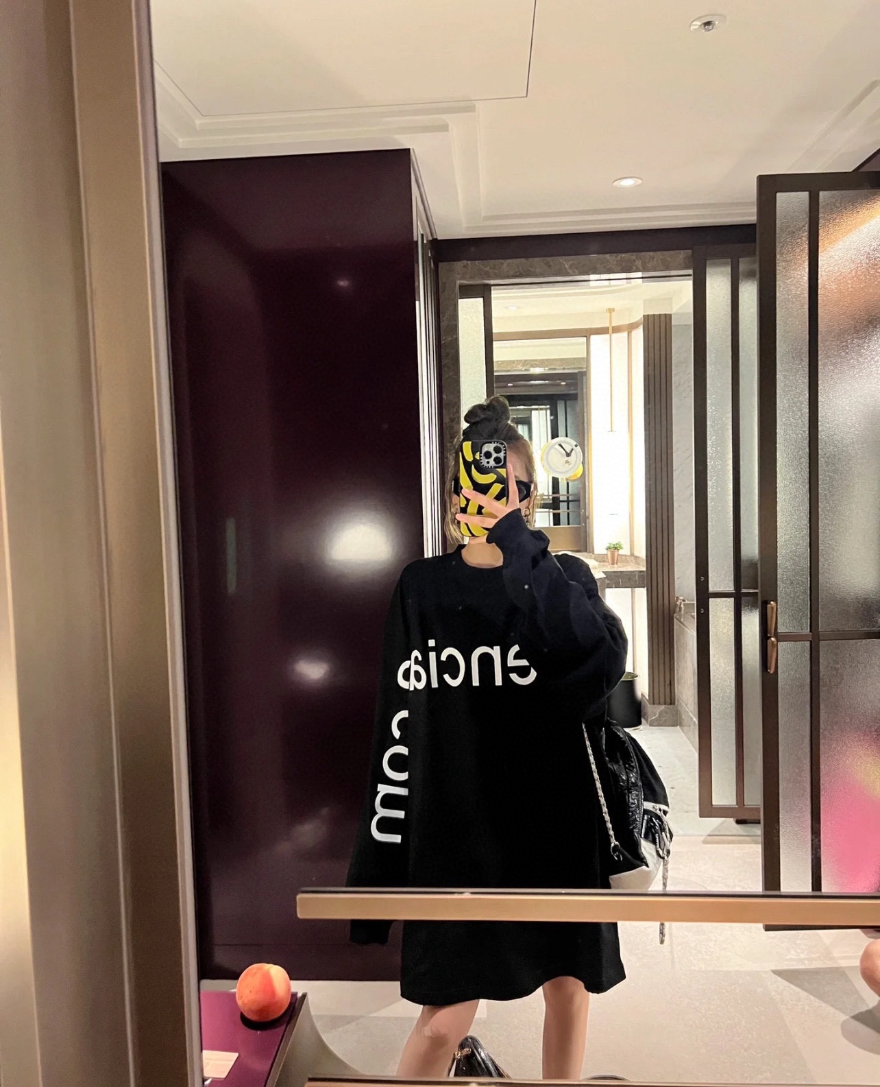 BALENCIAGA バレンシアガ ロングTシャツ ブラック - 画像 2