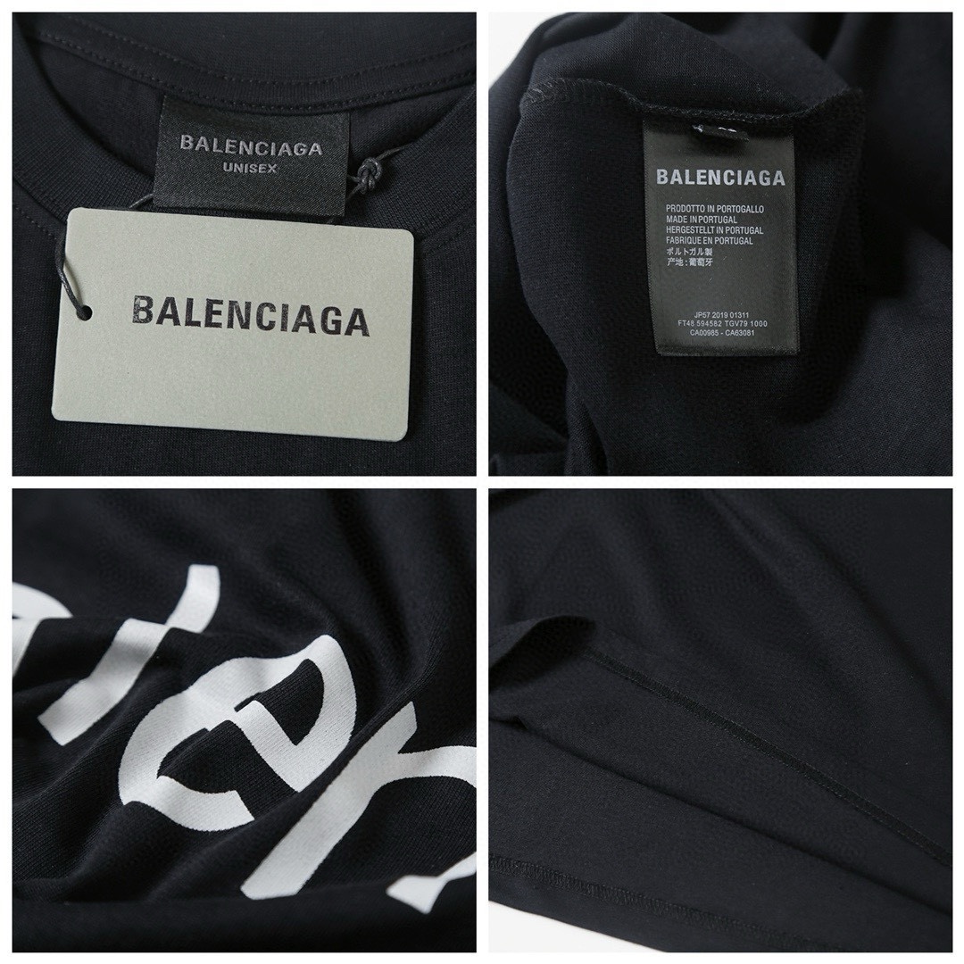 BALENCIAGA バレンシアガ ロングTシャツ ブラック - 画像 8