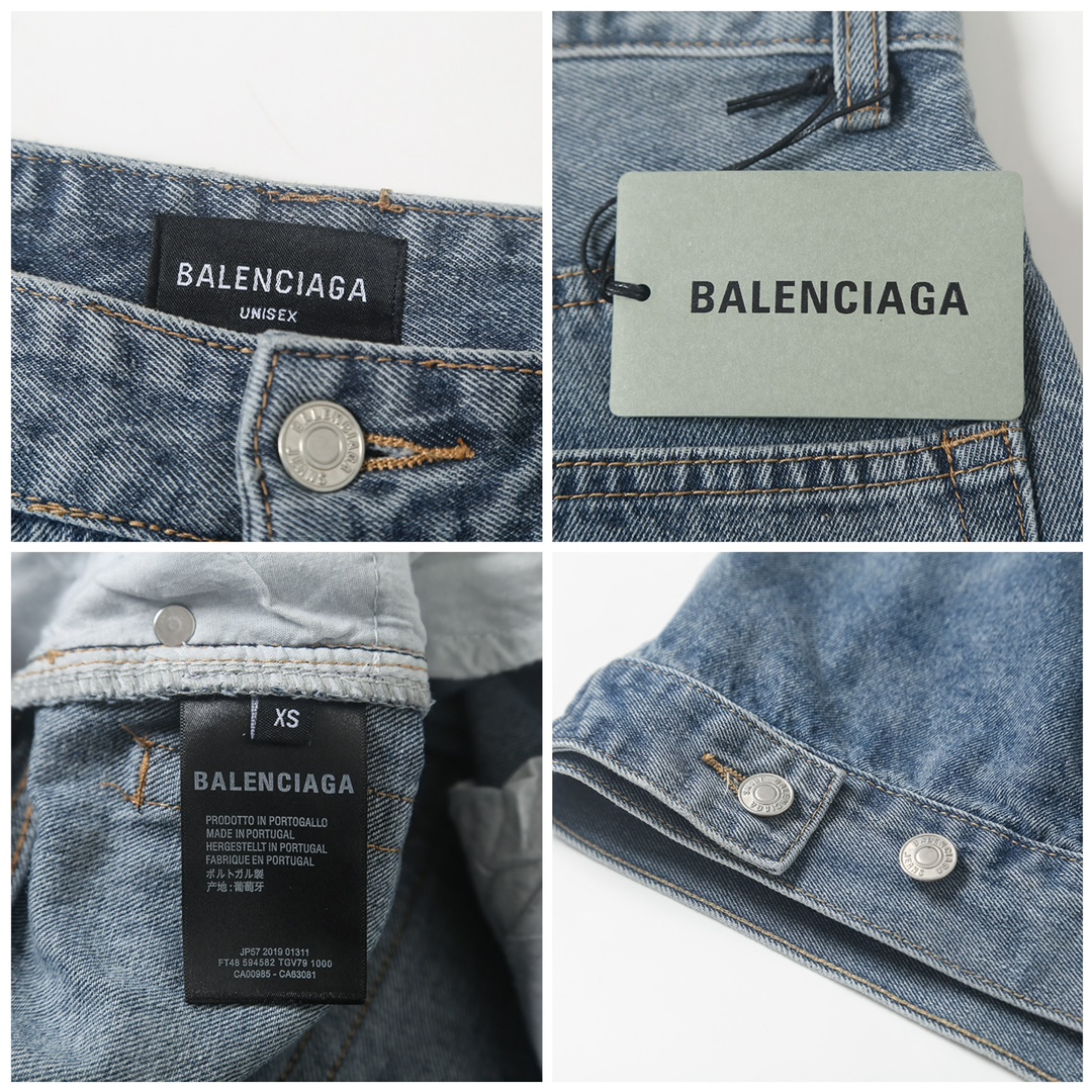 BALenciaga バレンシアガ デニムジャケット ブルゾン デニムパンツ デニム セットアップ メンズ レディース ユニセックス 通勤 通学 デニム 35848 - 画像 8