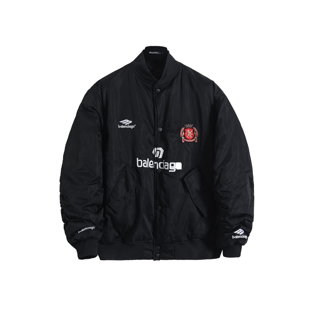 BALENCIAGA バレンシアガ フライトジャケット 本革 ブラック