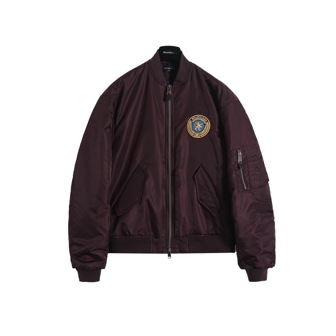 BALENCIAGA バレンシアガ フライトジャケット 黒/紫 全2色