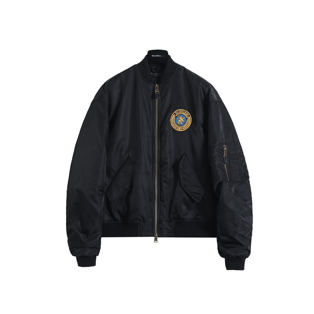 BALENCIAGA バレンシアガ フライトジャケット 黒/紫 全2色 - 画像 2