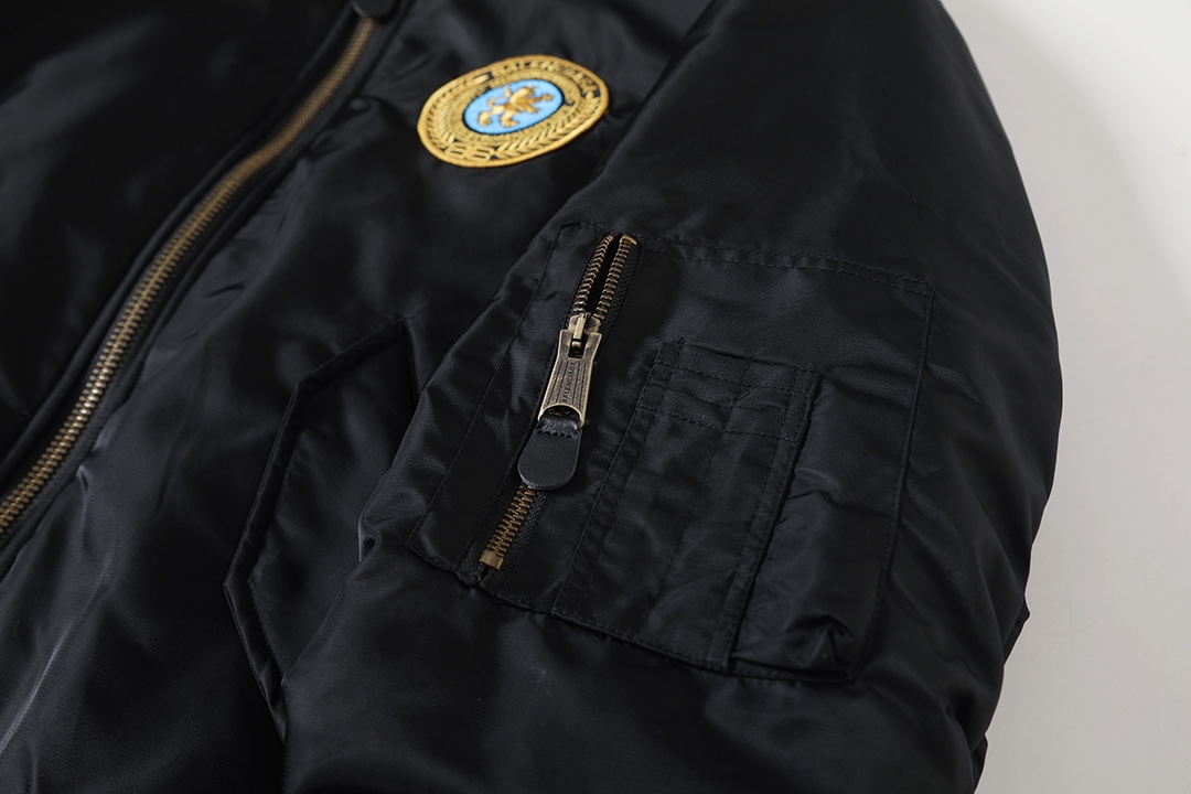 BALENCIAGA バレンシアガ フライトジャケット 黒/紫 全2色 - 画像 5