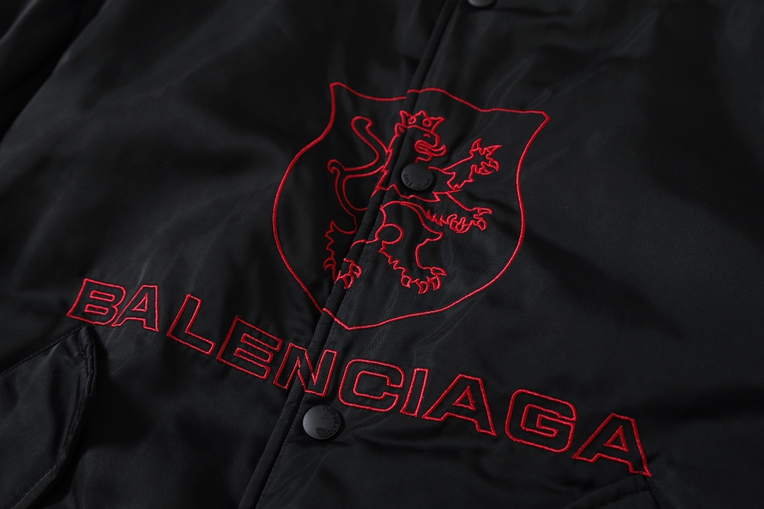 BALENCIAGA バレンシアガ フライトジャケット レッドライン ブラック - 画像 4