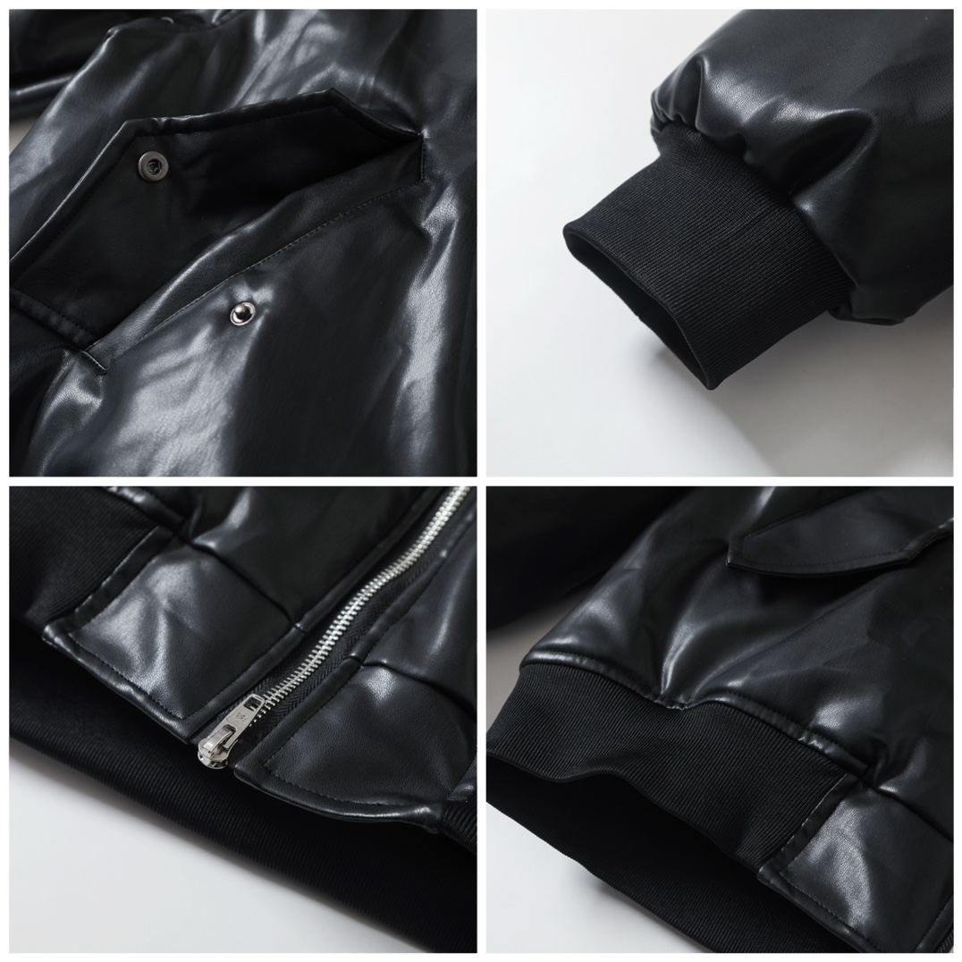 BALENCIAGA バレンシアガ バンダナ柄 フライトジャケット ブラック - 画像 7