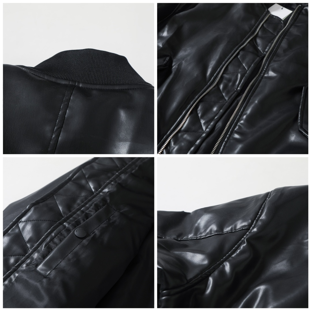 BALENCIAGA バレンシアガ バンダナ柄 フライトジャケット ブラック - 画像 8