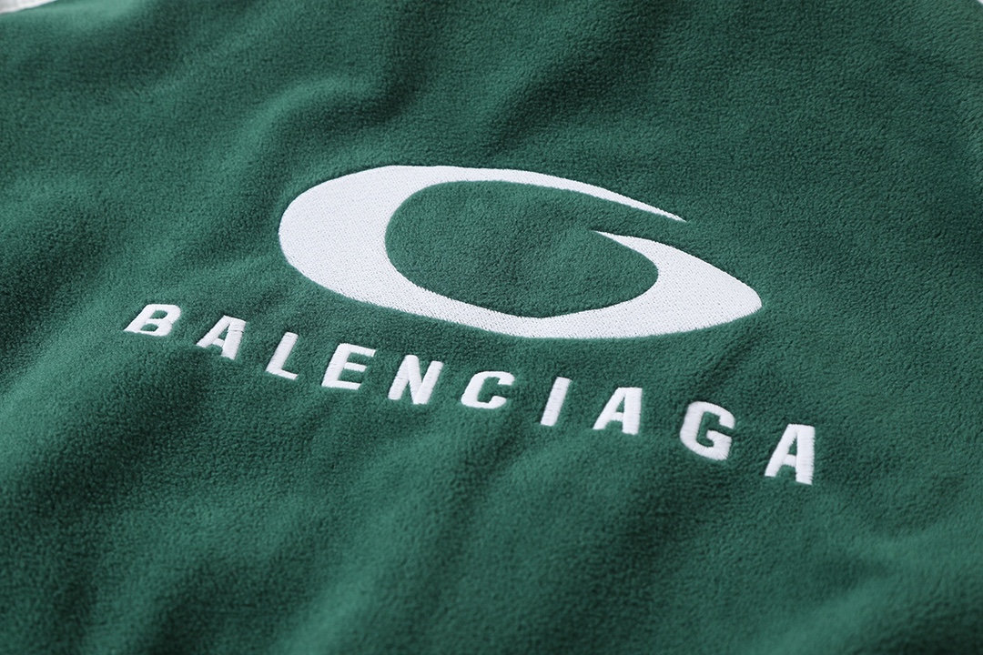 BALENCIAGA バレンシアガ フルジップトラックジャケット 本革 フリース 通勤 全2色 - 画像 5