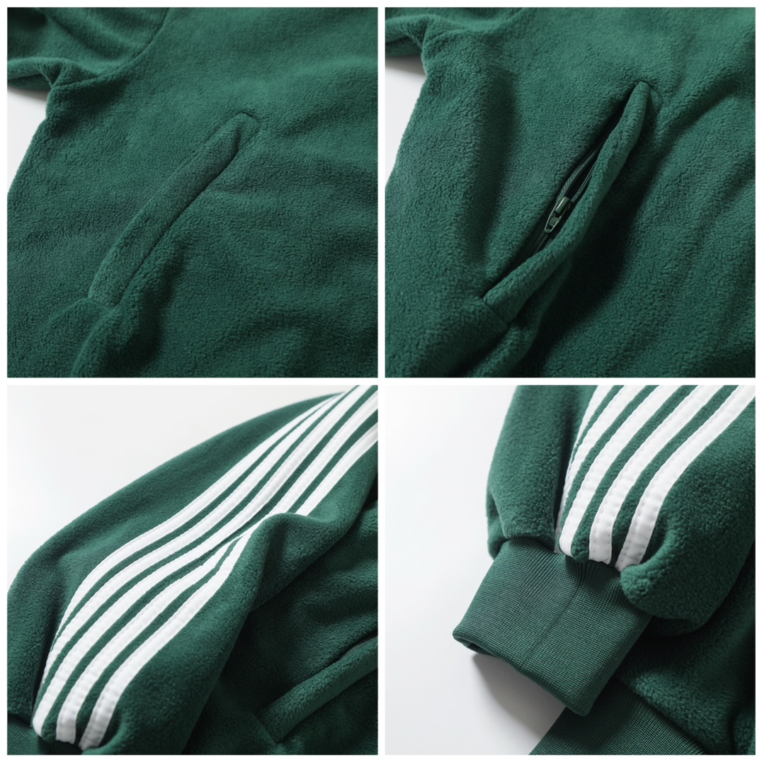 BALENCIAGA バレンシアガ フルジップトラックジャケット 本革 フリース 通勤 全2色 - 画像 7