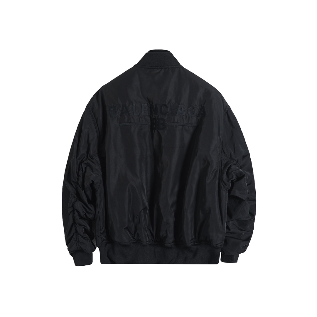 BALENCIAGA バレンシアガ バルエンシアガ フライトジャケット 黒/白 全2色 - 画像 4