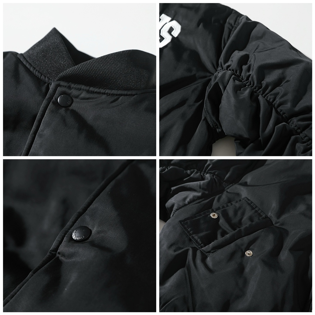 BALENCIAGA バレンシアガ バンダナ フレア袖 パーカー ブラック - 画像 7