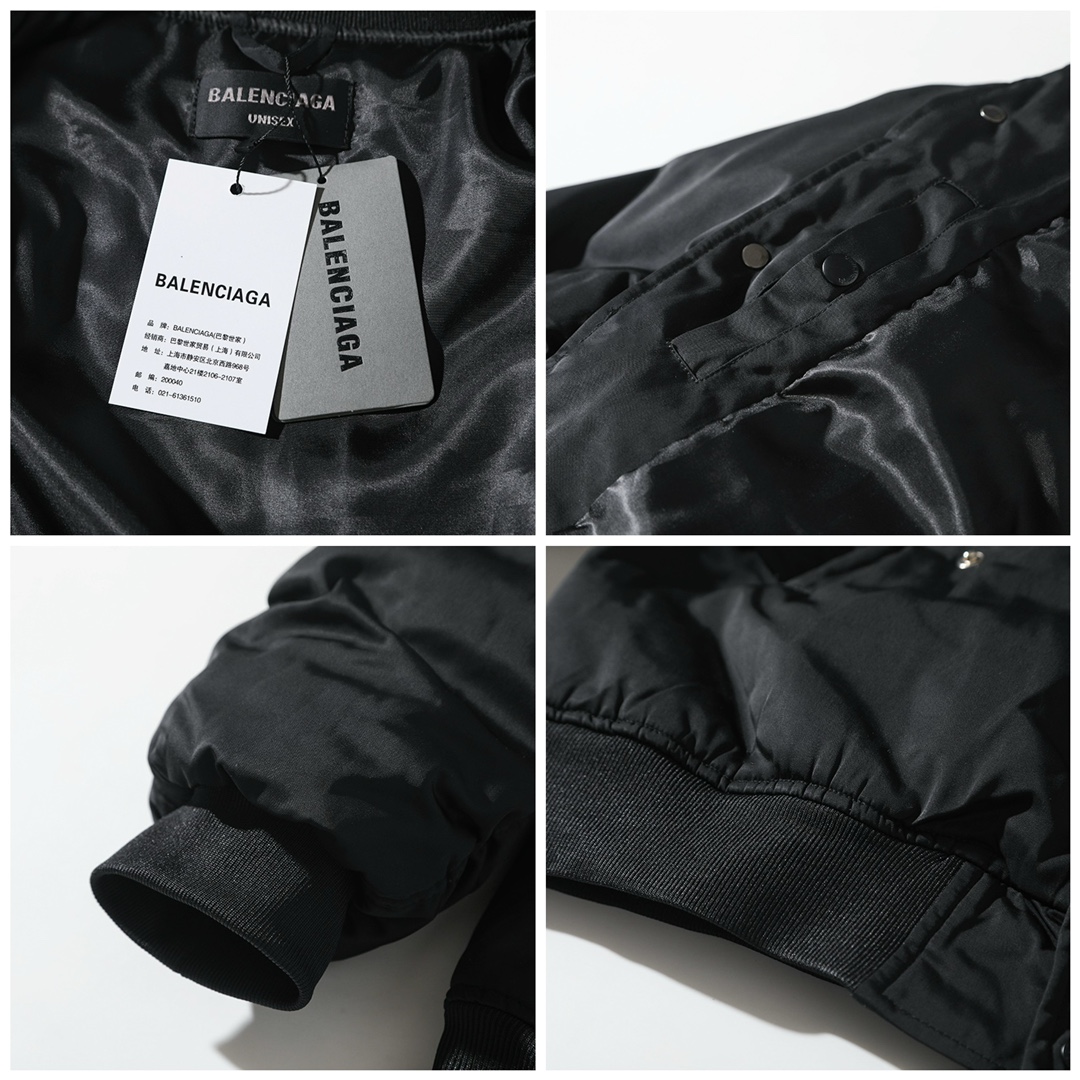 BALENCIAGA バレンシアガ バンダナ フレア袖 パーカー ブラック - 画像 8