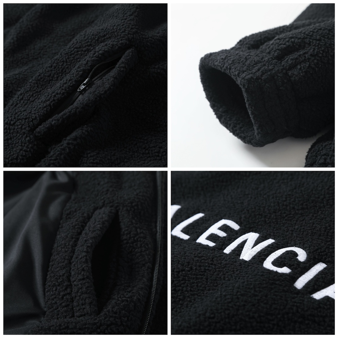 BALENCIAGA バレンシアガ ファージーファー ブラック - 画像 7