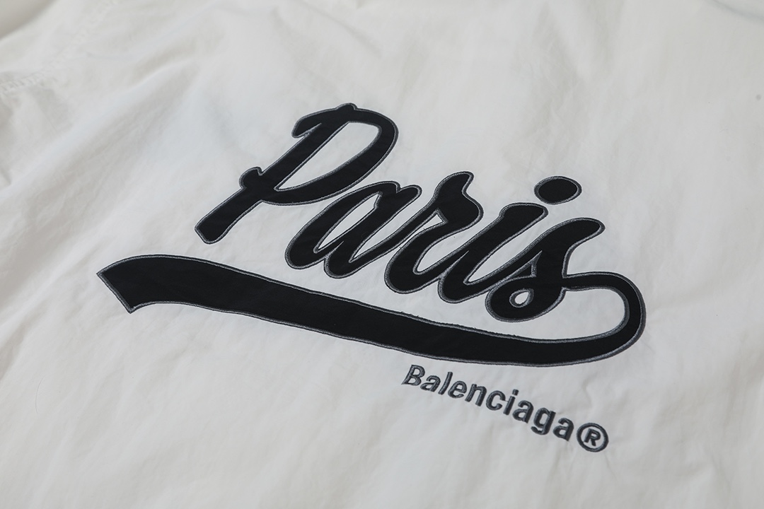 BALENCIAGA バレンシアガ フルジップジャケット パリス刺繍 ブログレ サイズ：46/48/50/52 白色 - 画像 5