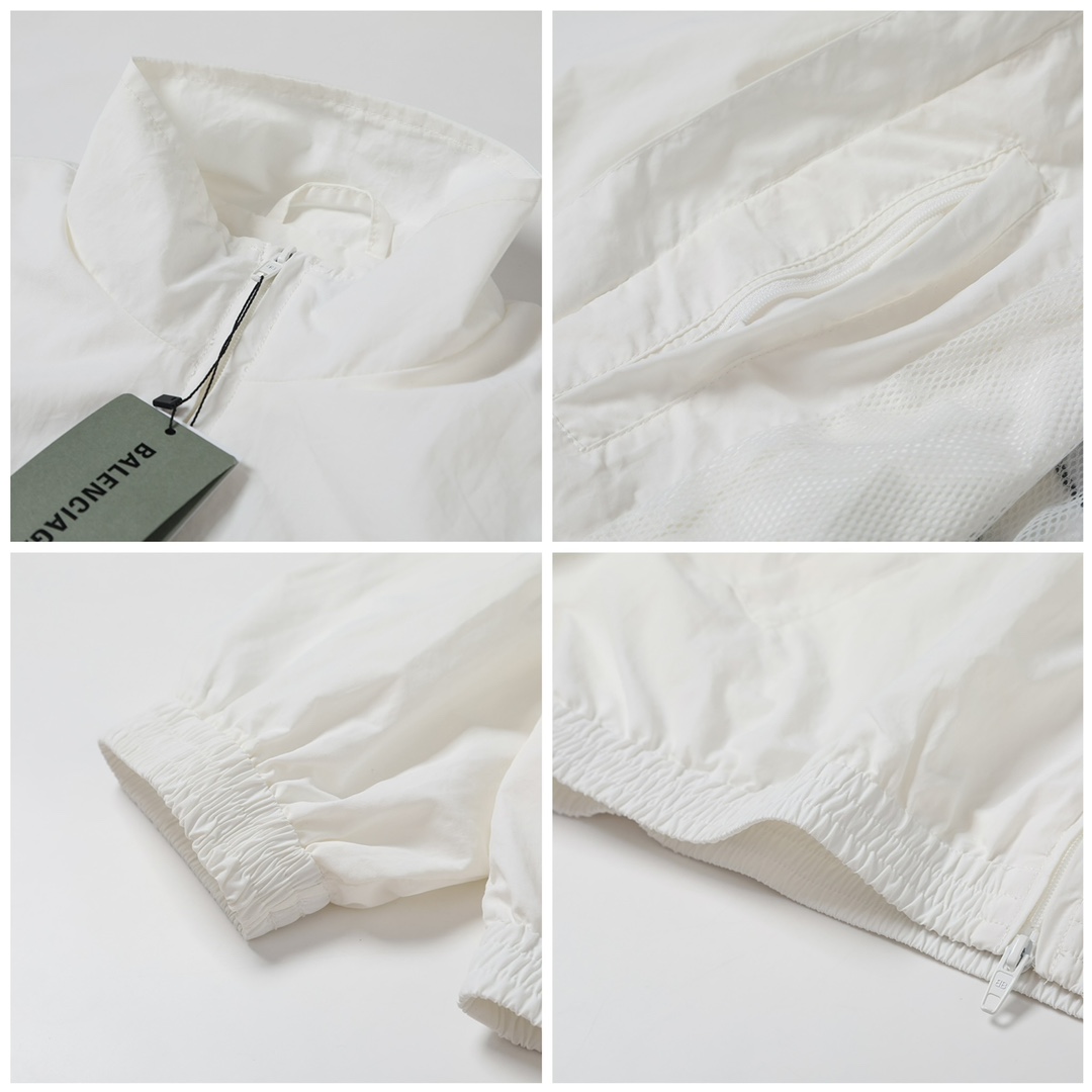 BALENCIAGA バレンシアガ フルジップジャケット パリス刺繍 ブログレ サイズ：46/48/50/52 白色 - 画像 7