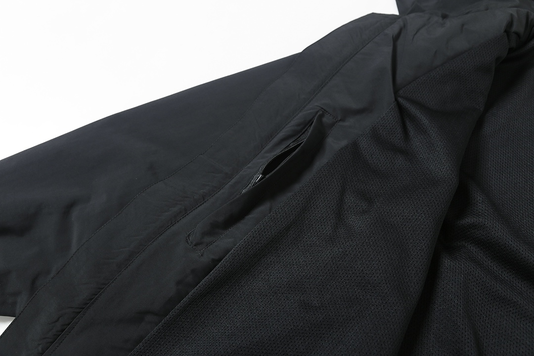 BALENCIAGA バレンシアガ フード付きジャケット 本革 軽量 通勤 通学 ブラック - 画像 6