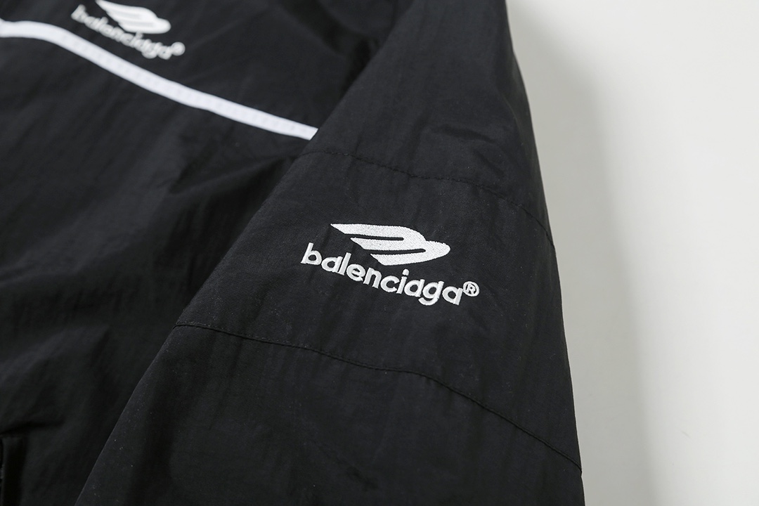 BALENCIAGA バレンシアガ フルジップジャケット 本革 ブラック - 画像 6