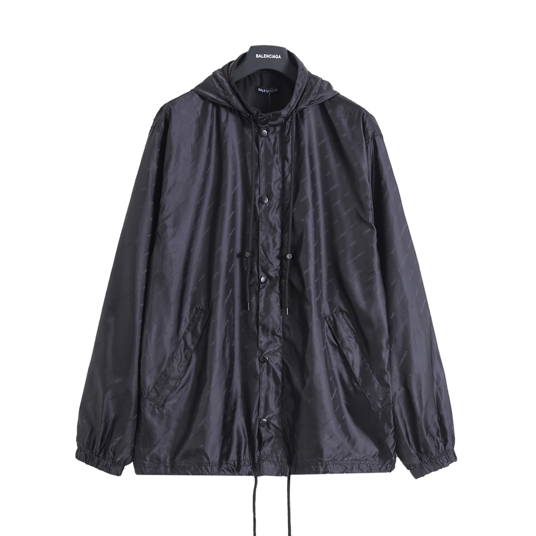 BALENCIAGA バレンシアガ フード付きジャケット ブラック