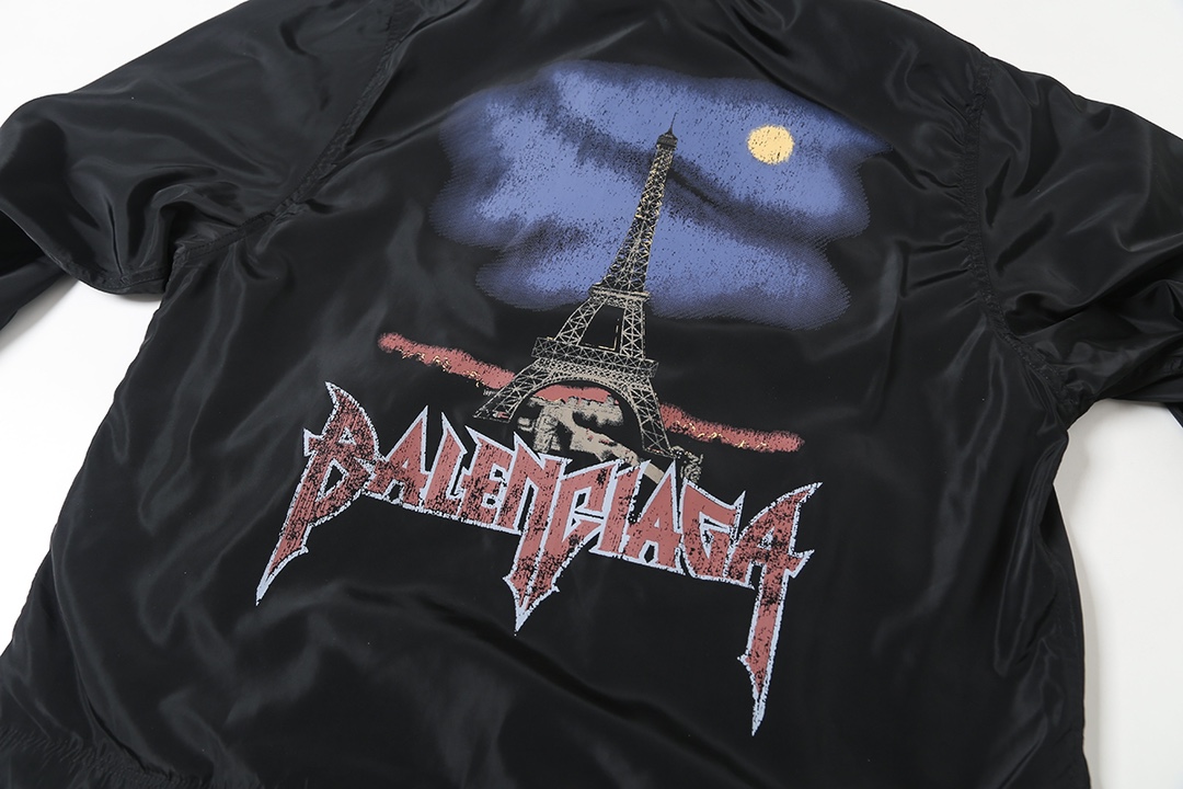 BALENCIAGA バレンシアガ フーディー付きライトウェイトジャケット ブラック - 画像 5