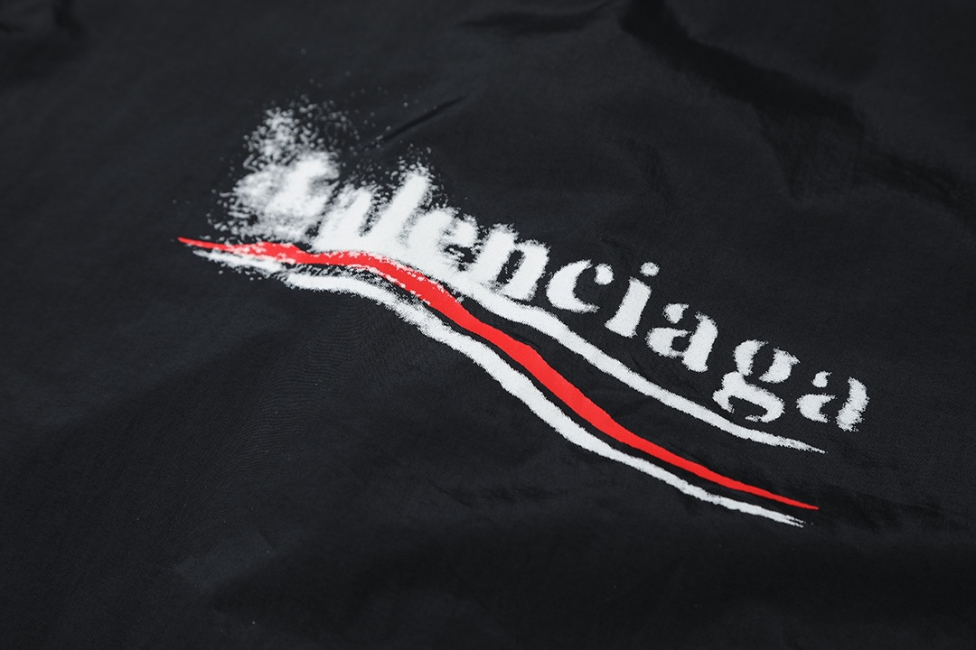 BALENCIAGA バレンシアガ フラップ付きスプリングジャケット 本革 ブラック - 画像 5