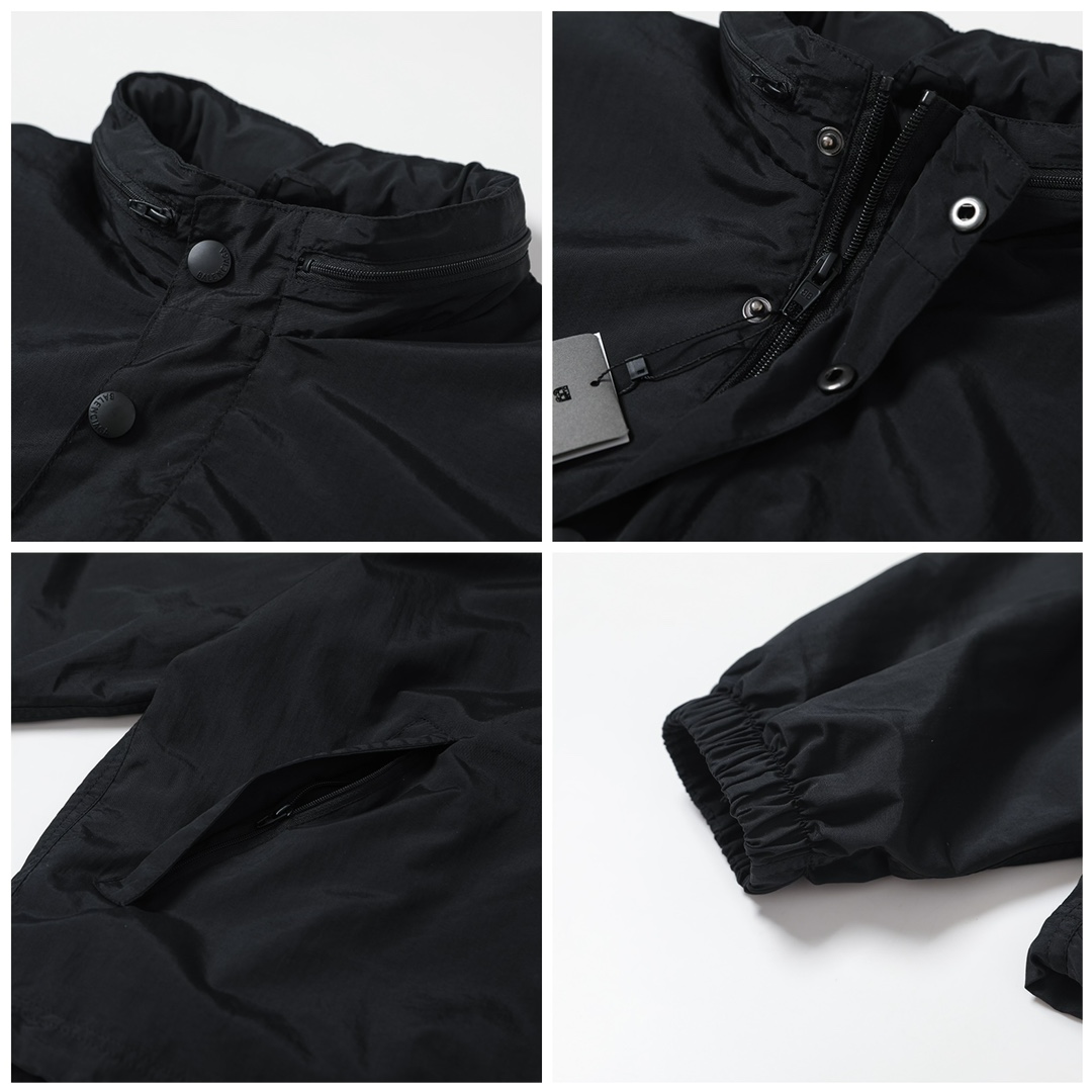 BALENCIAGA バレンシアガ フラップ付きスプリングジャケット 本革 ブラック - 画像 6