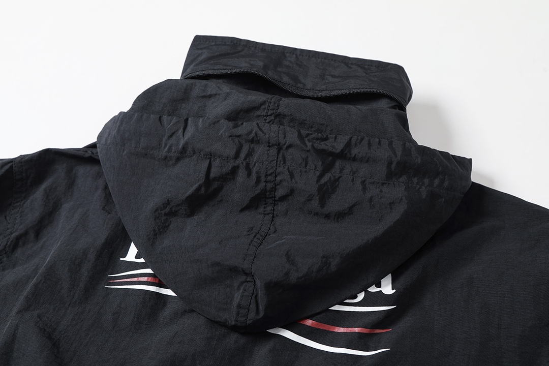 BALENCIAGA バレンシアガ ロゴ フライトジャケット 黒色 - 画像 5
