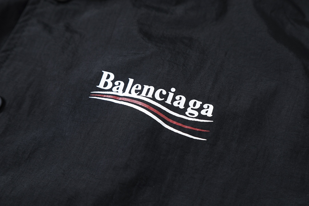 BALENCIAGA バレンシアガ ロゴ フライトジャケット 黒色 - 画像 6
