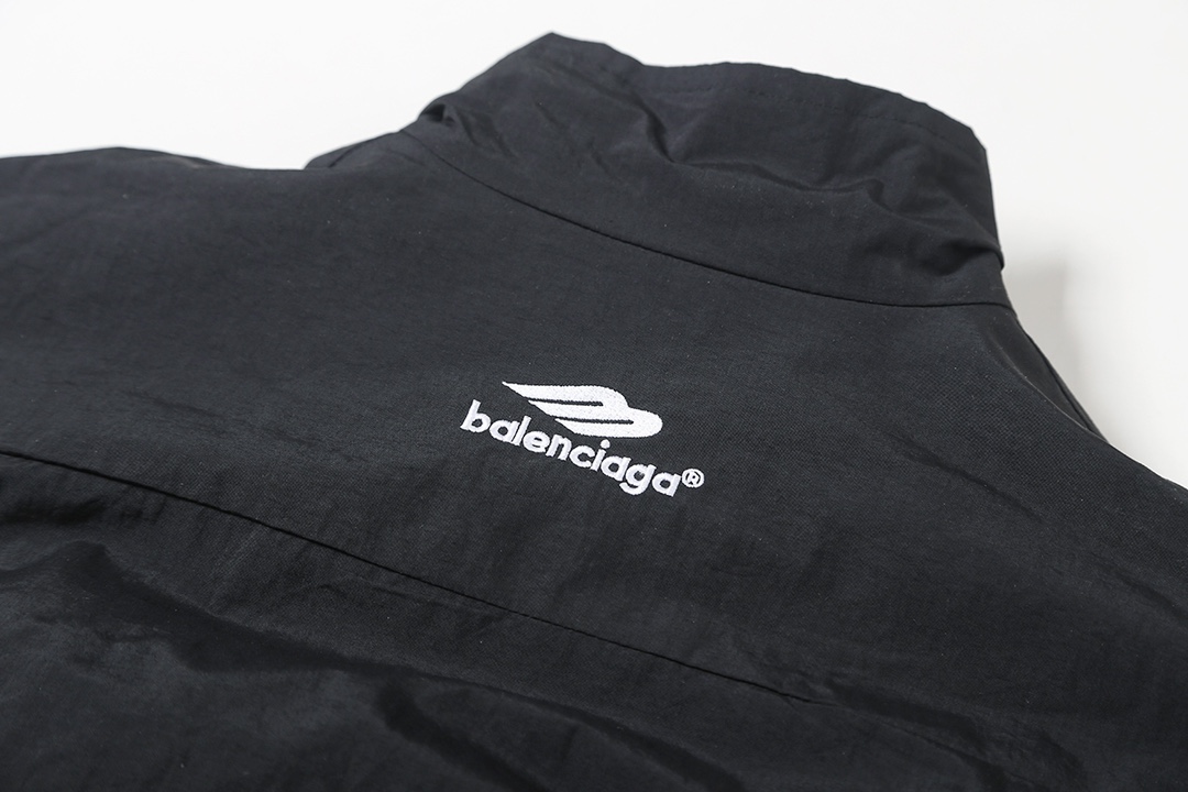 BALENCIAGA バレンシアガ フラップ付きジップアップジャケット ブラック - 画像 4