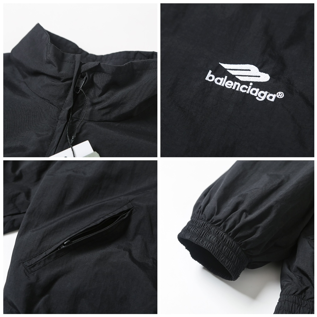 BALENCIAGA バレンシアガ フラップ付きジップアップジャケット ブラック - 画像 6
