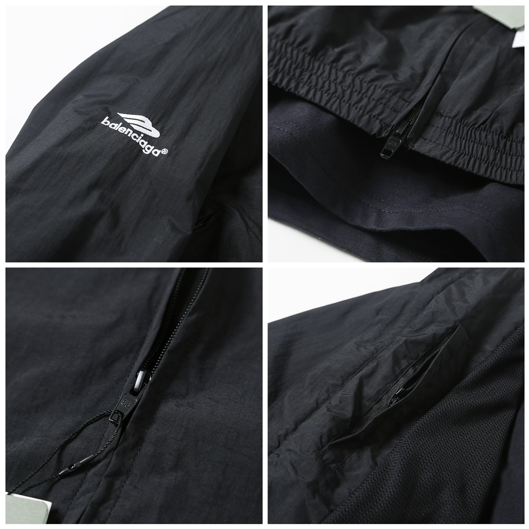 BALENCIAGA バレンシアガ フラップ付きジップアップジャケット ブラック - 画像 7