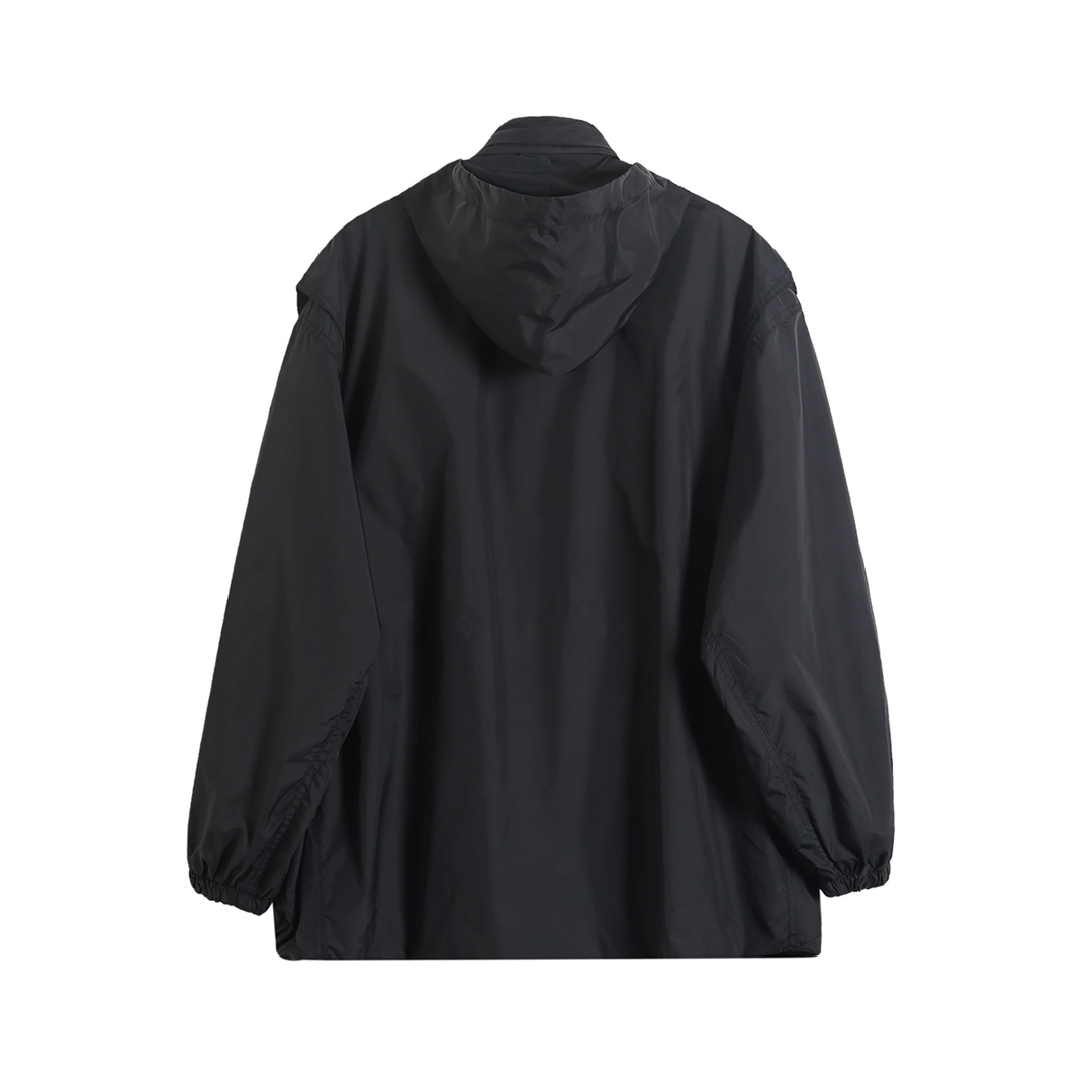 BALENCIAGA バレンシアガ フード付きベスト ブラック - 画像 2