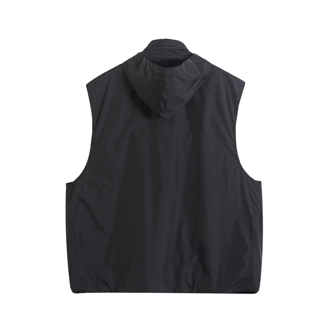 BALENCIAGA バレンシアガ フード付きベスト ブラック - 画像 4