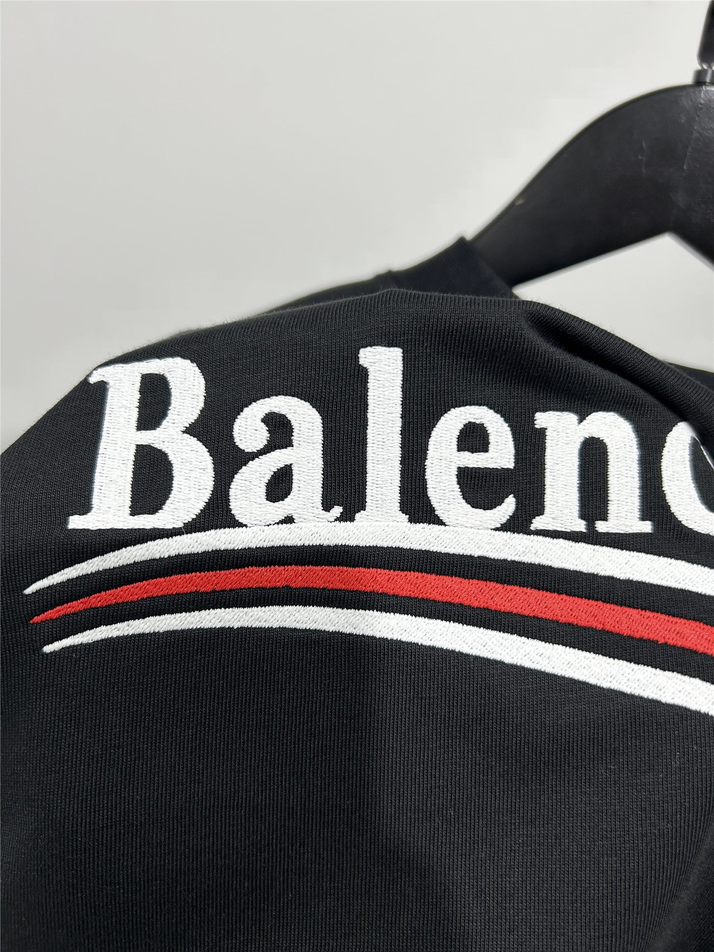 BALENCIAGA バレンシアガ ロングスリーブTシャツ 刺繍 ブラック - 画像 6