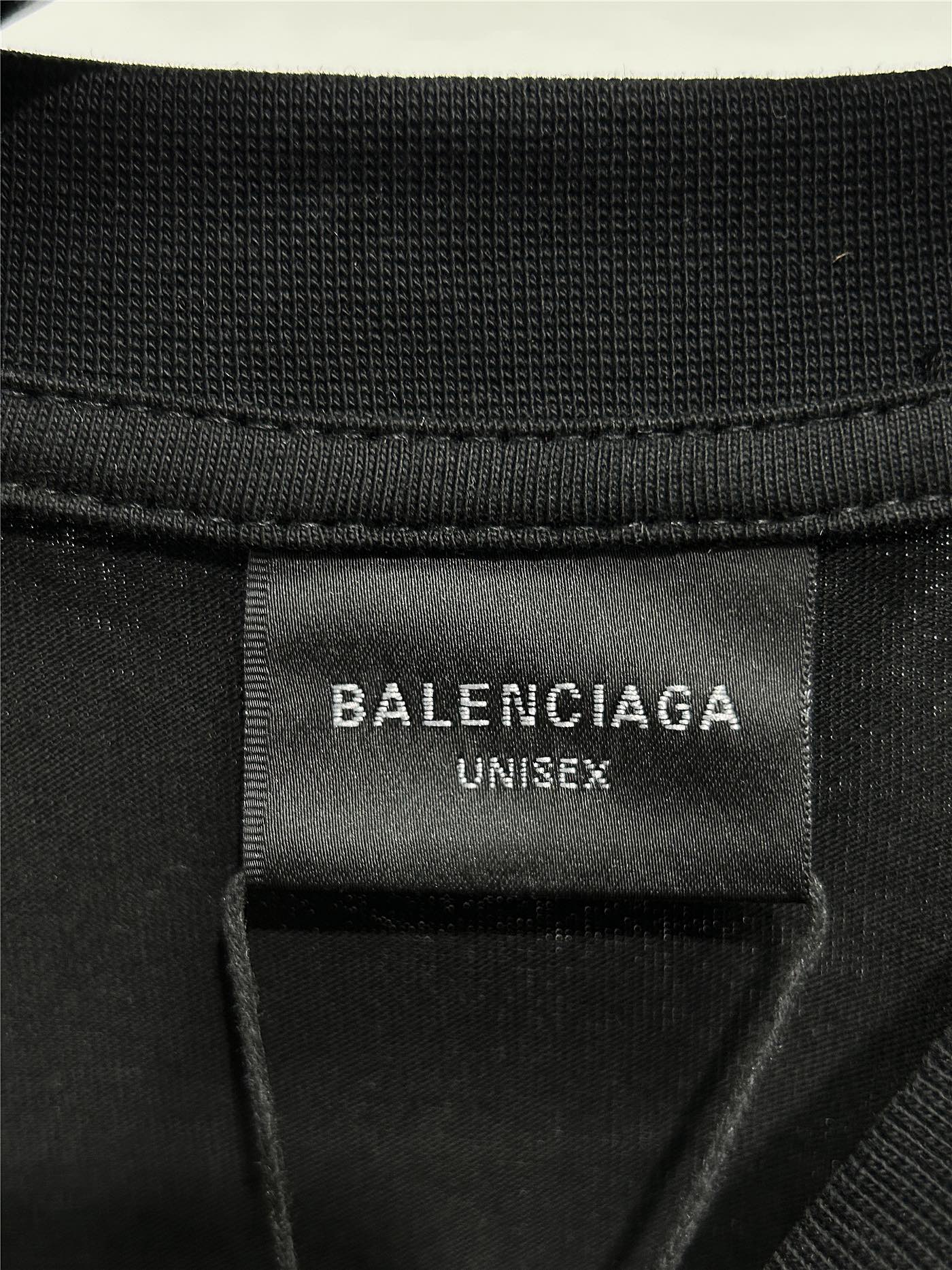BALENCIAGA バレンシアガ ロングスリーブTシャツ 刺繍 ブラック - 画像 7
