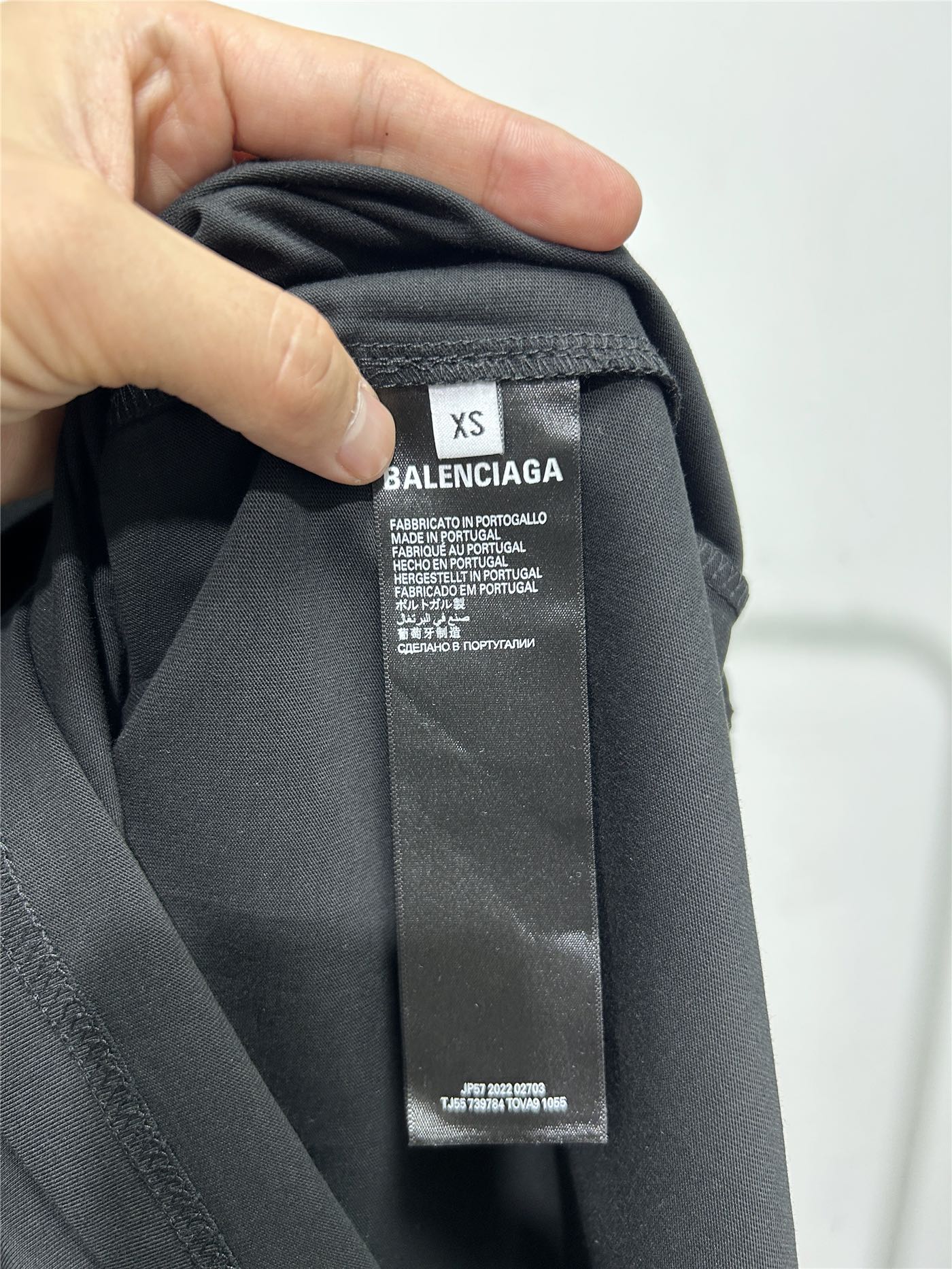 BALENCIAGA バレンシアガ ロングスリーブTシャツ 刺繍 ブラック - 画像 9