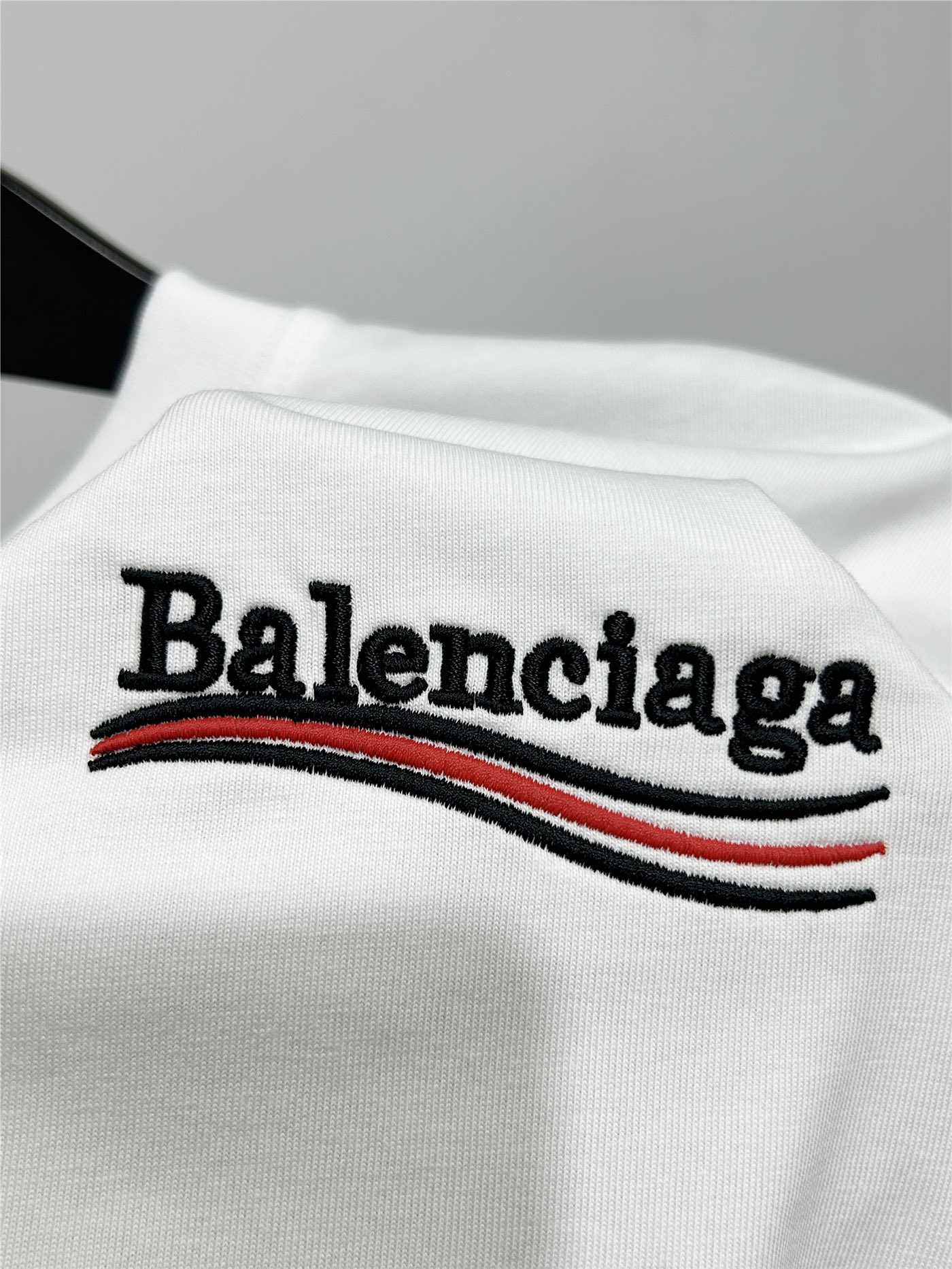 BALENCIAGA バレンシアガ ロングTシャツ バレンシアガ刺繍 ホワイト - 画像 4