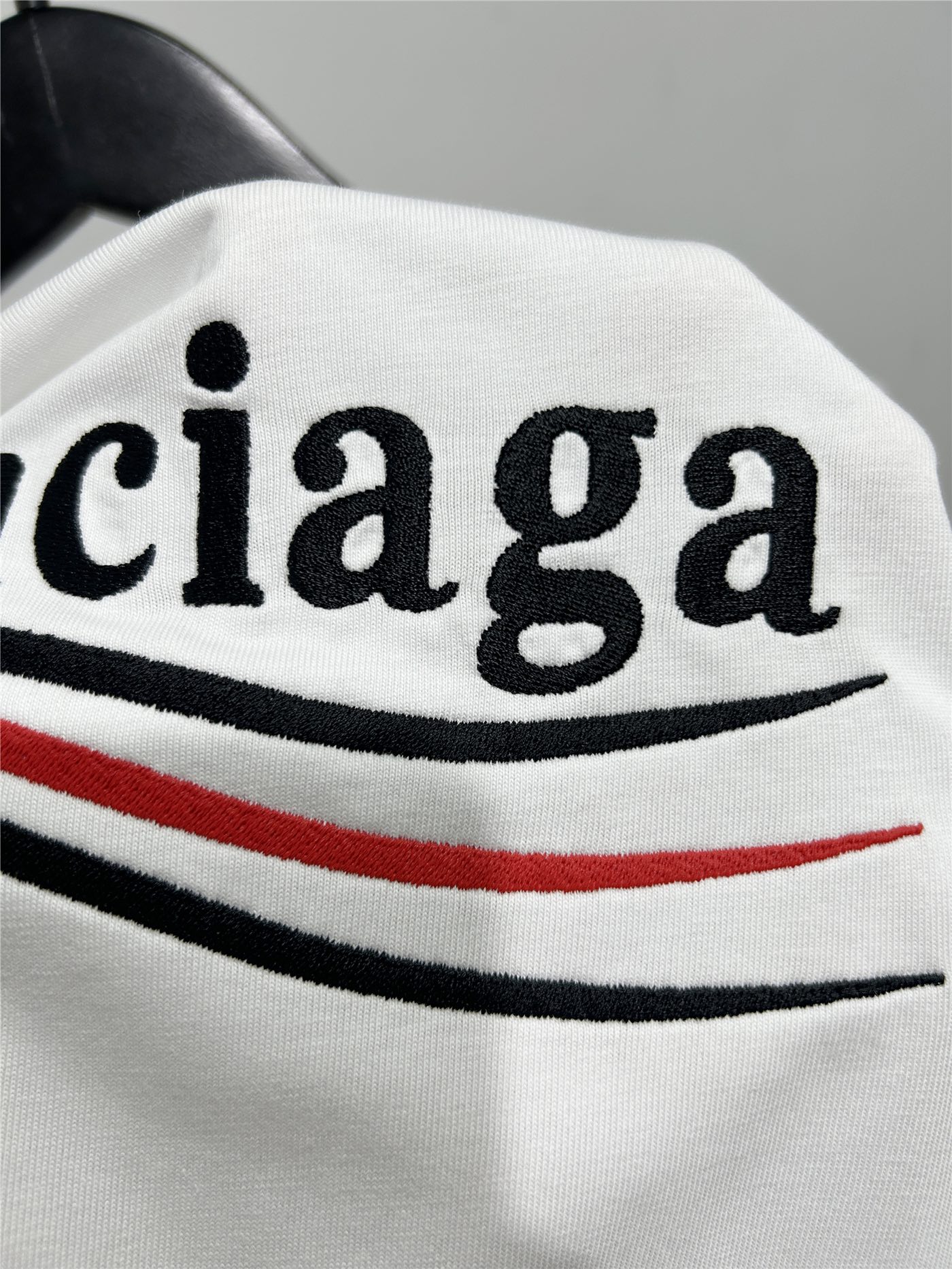 BALENCIAGA バレンシアガ ロングTシャツ バレンシアガ刺繍 ホワイト - 画像 6