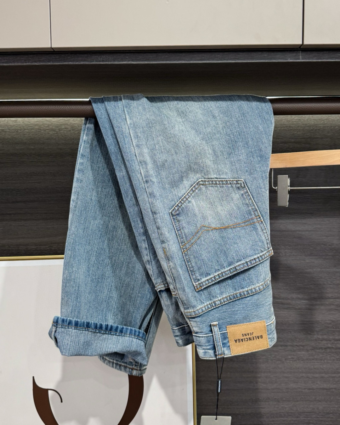 BALENCIAGA バレンシアガ デニムパンツ フレアデニム ブルー - 画像 3