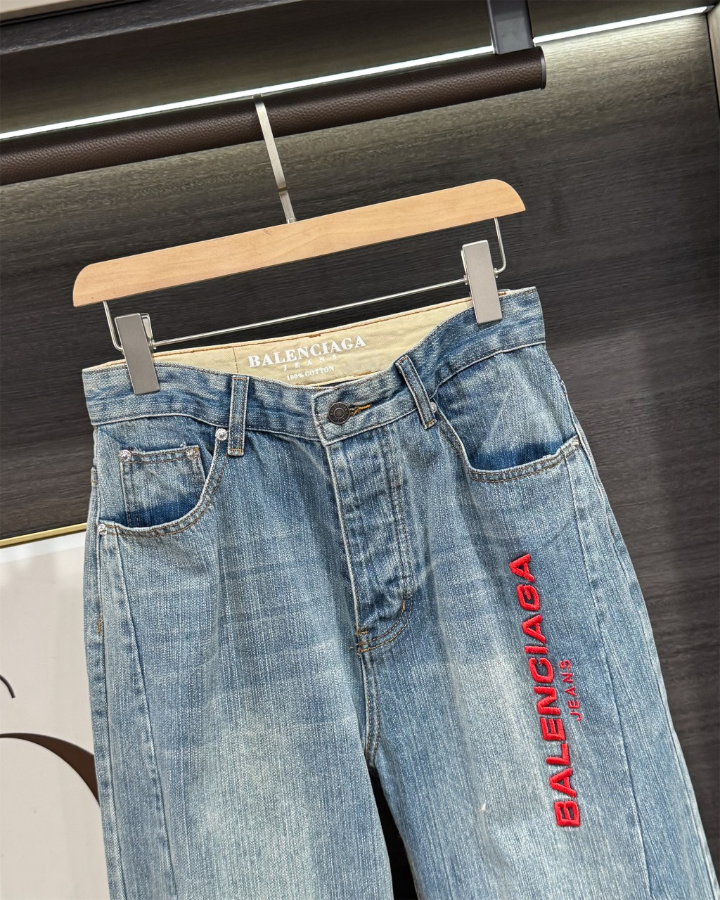 BALENCIAGA バレンシアガ デニムパンツ フレアデニム ブルー - 画像 9