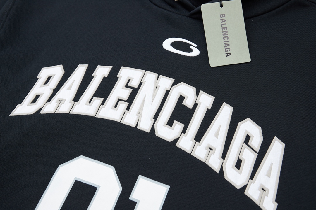 BALENCIAGA バレンシアガ フーディー 01 ブラック 全4色 - 画像 4