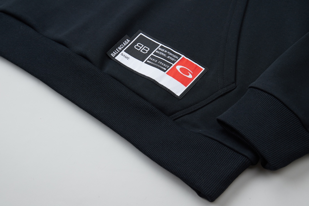 BALENCIAGA バレンシアガ フーディー 01 ブラック 全4色 - 画像 6