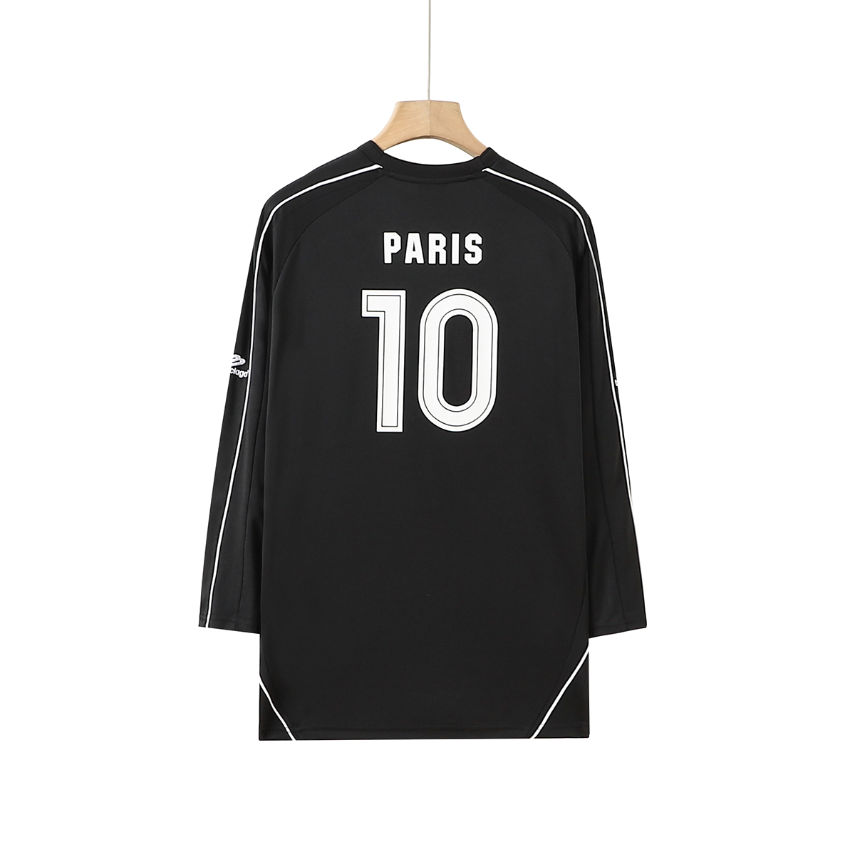 BALENCIAGA バレンシアガ ロングスリーブ Tシャツ パリ 10 ブラック - 画像 2