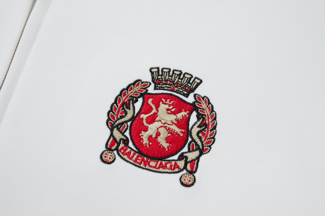 BALENCIAGA バレンシアガ フルジップパーカー パリ 10 ブラック ホワイト 全2色 - 画像 5