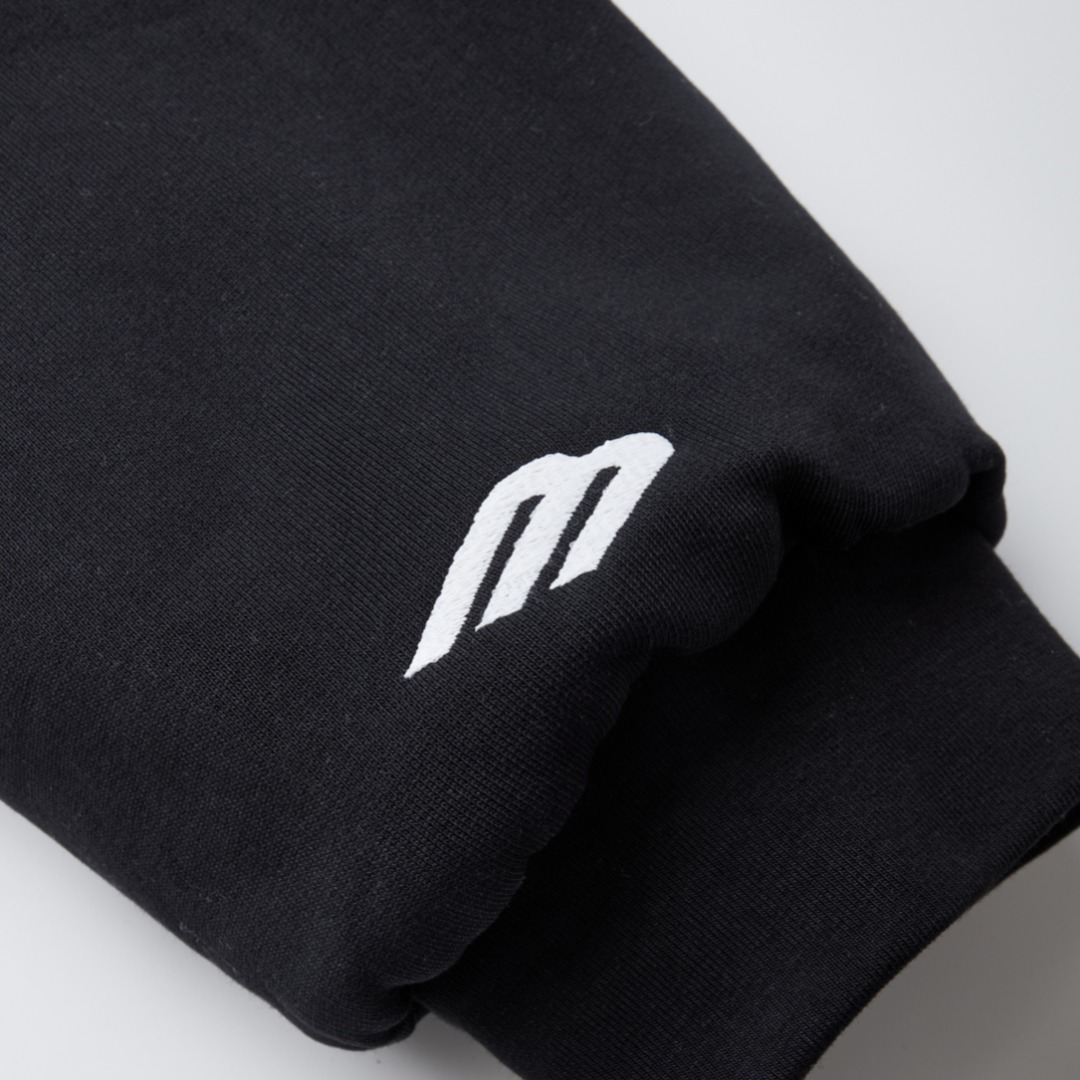 BALENCIAGA バレンシアガ フード付きスウェット オーバーサイズ 本革 ブラック - 画像 8