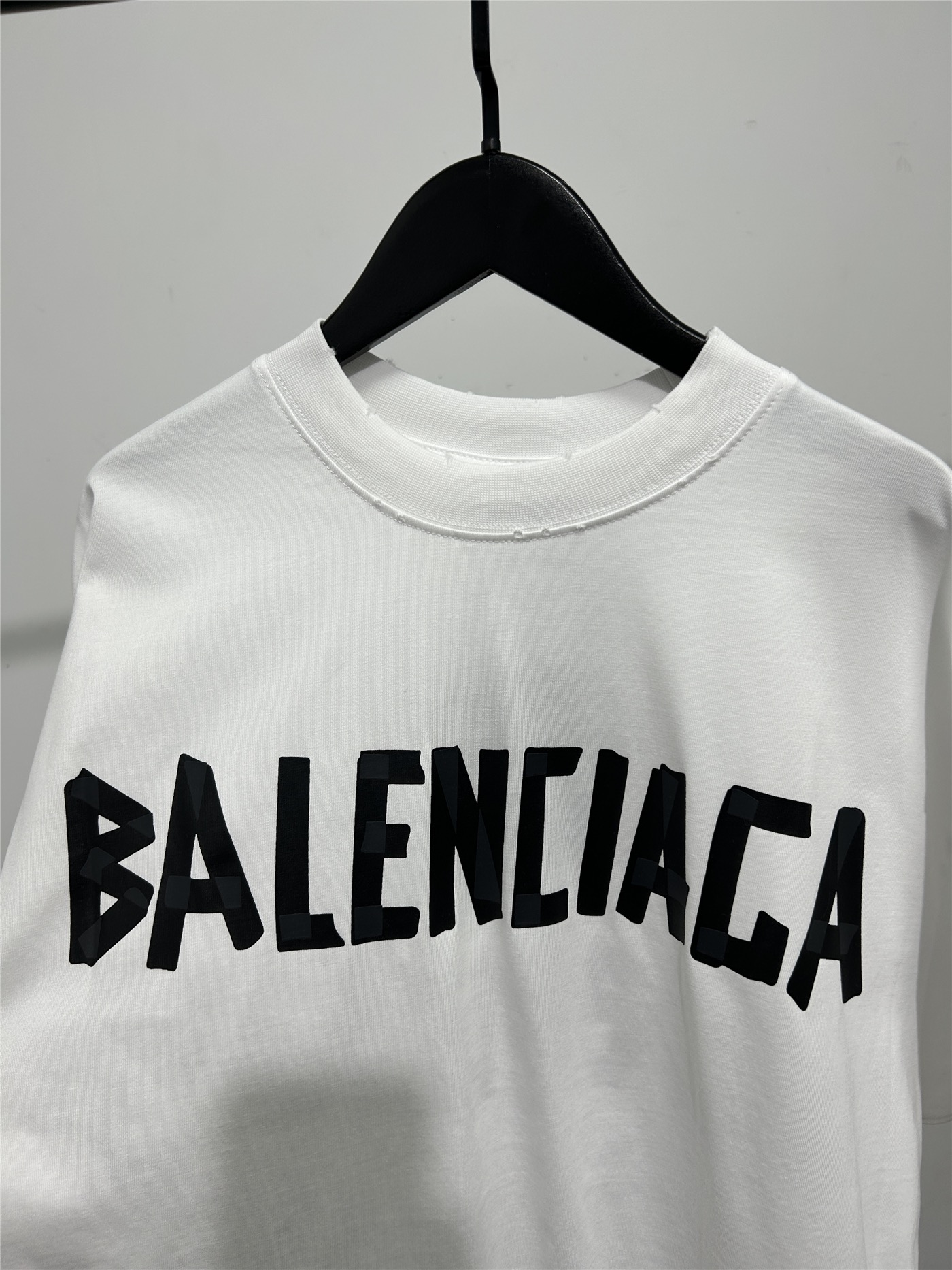 BALENCIAGA バレンシアガ ロングTシャツ ブランドロゴ ブラック ブランク ホワイト 全1色 - 画像 7