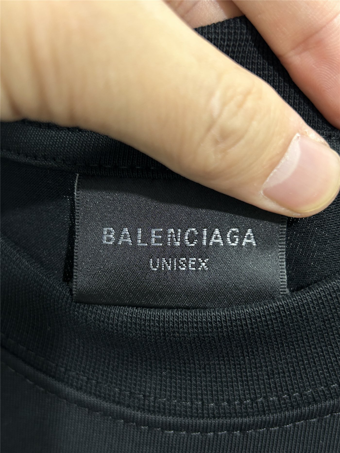 BALENCIAGA バレンシアガ ロングTシャツ 本革 ブラック - 画像 8