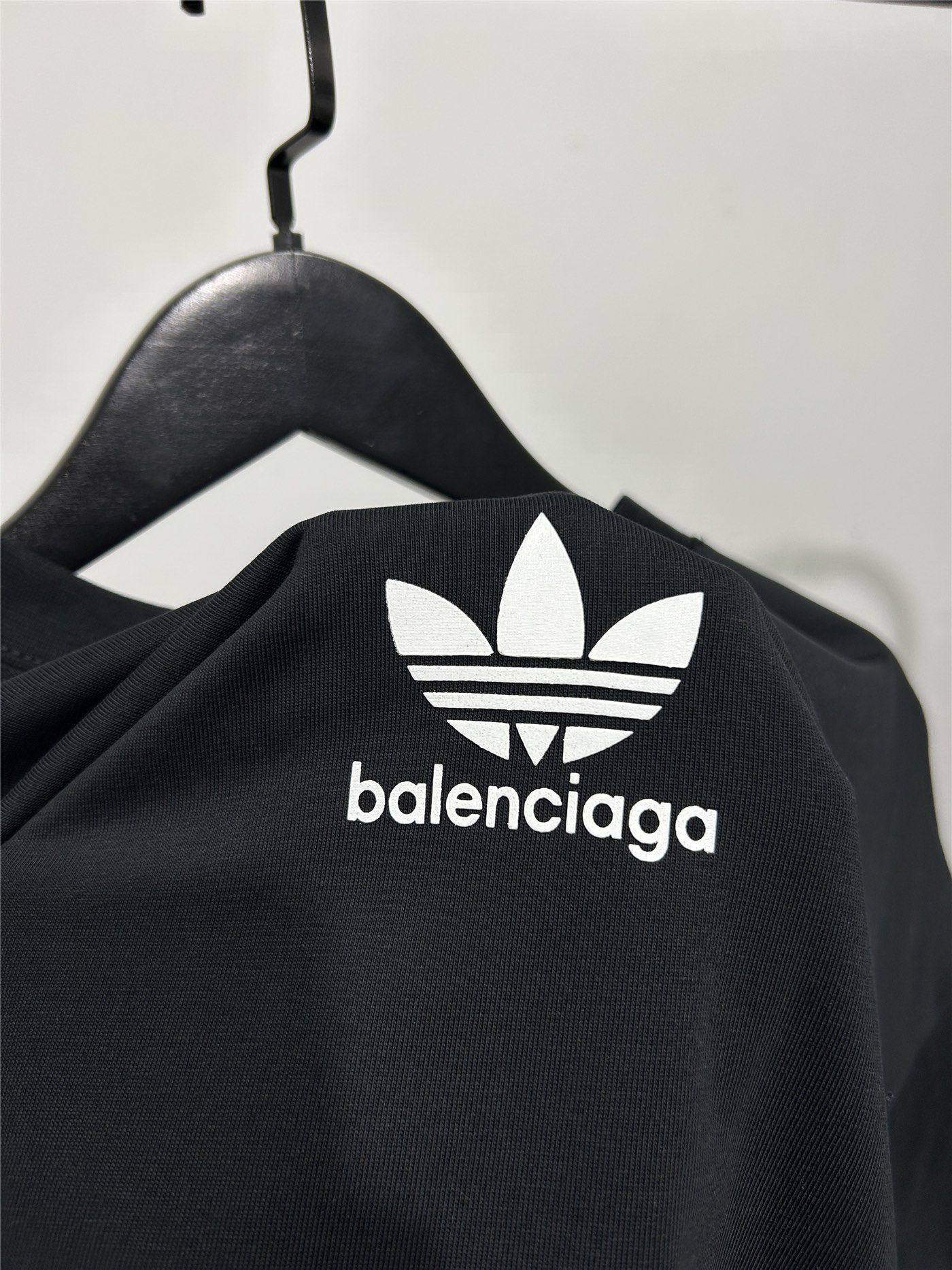 ADIDAS バレンシアガ ロングスリーブTシャツ ブラック - 画像 4